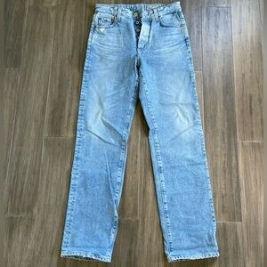 AG-ed Light Blue Straight Jeans